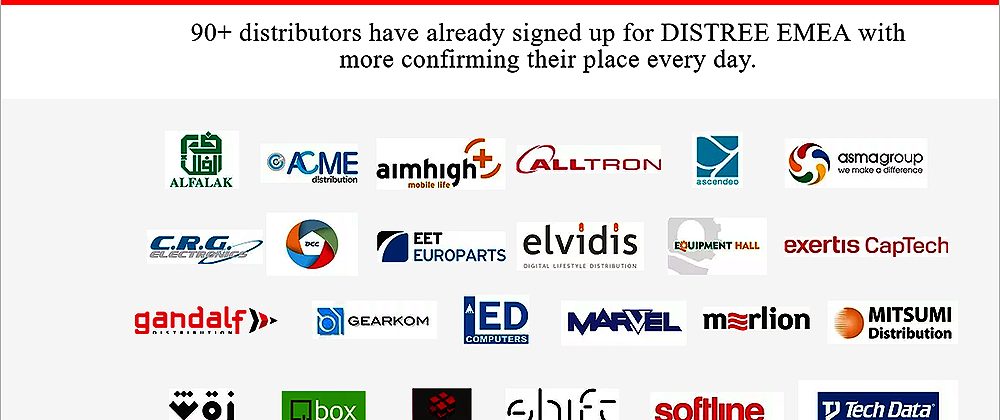 Distributors Asma, Acme, Mitsumi, Shift, Al Falak, register for Distree EMEA